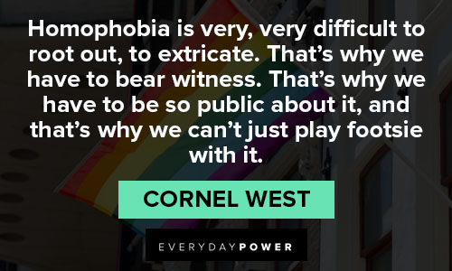 Cornel West quotes that's why we can't just play footsie with it