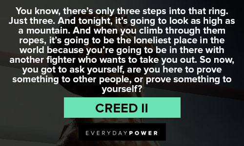 Creed II quotes about prove something to yourself