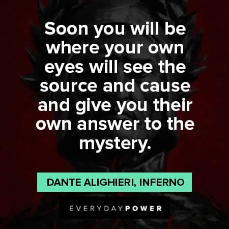Dante’s Inferno quotes for the mystery