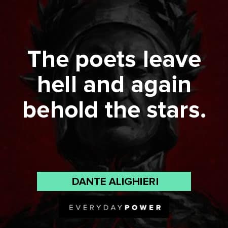 Dante’s Inferno quotes about the poets leave hell and again behold the stars