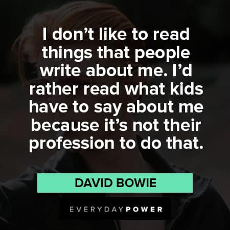 David Bowie quotes about fame