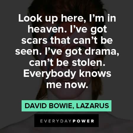 David Bowie quotes about heaven