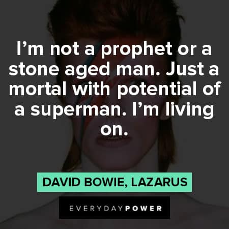 David Bowie quotes about superman