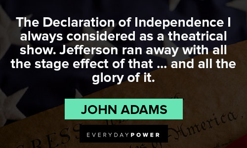 Declaration of Independence quotes about America