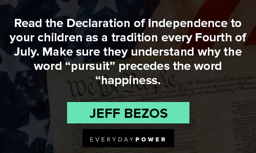 Declaration of Independence quotes about every Fourth of July