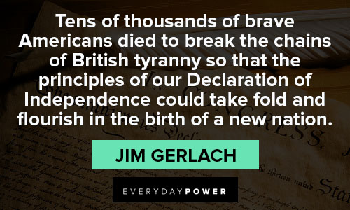 Declaration of Independence quotes about Freedom fighter
