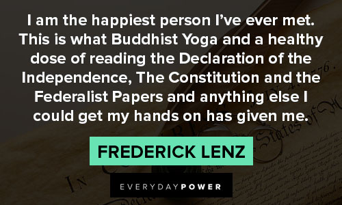 Declaration of Independence quotes about Buddhist Yoga
