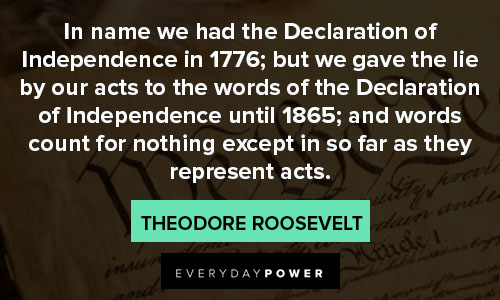 Declaration of Independence quotes in 1776