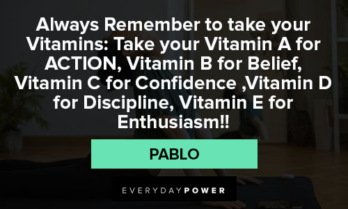 discipline quotes about vitamins