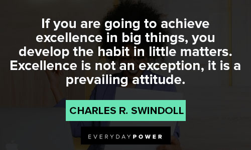 excellence quotes about prevailing attitude
