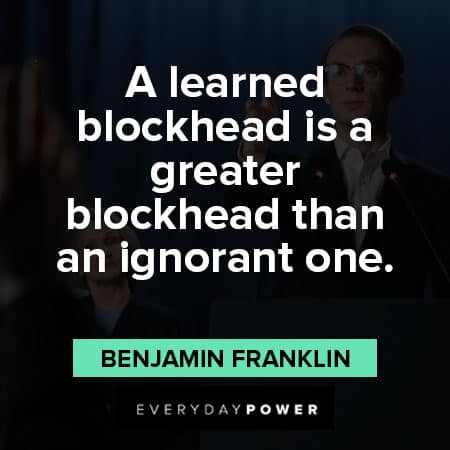 Founding Fathers quotes about blockhead
