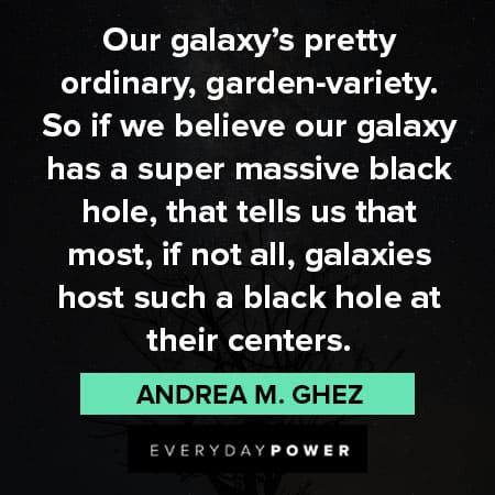 galaxy quotes about black hole