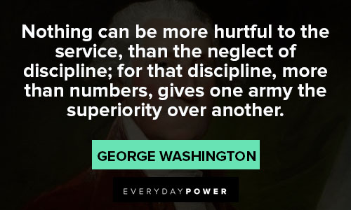 George Washington quotes about discipline