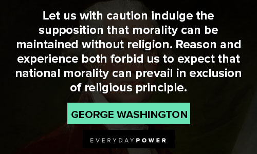 George Washington quotes about religious principle