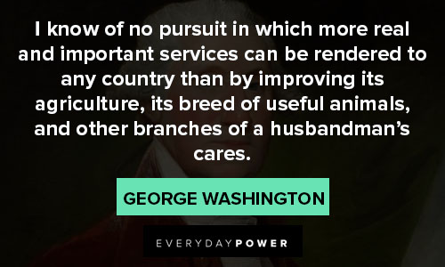 George Washington quotes about important services