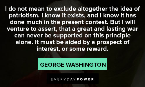 George Washington quotes about idea of patriotism