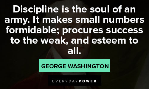 George Washington quotes about discipline