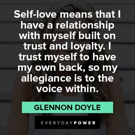 Glennon Doyle quotes about self love