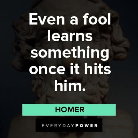 Homer quotes about learning something