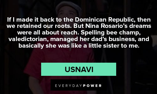 In the Heights quotes about Dominican Republic