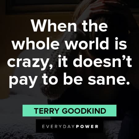 insanity quotes when the whole world is crazy, it doesn't pay to be sane