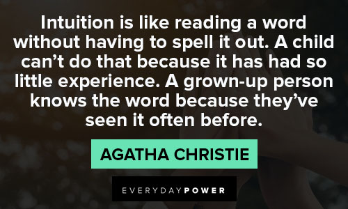 intuition quotes about reading a word