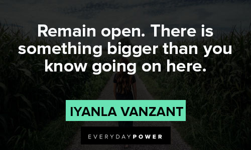 Iyanla Vanzant quotes about there is something bigger than you know going on here