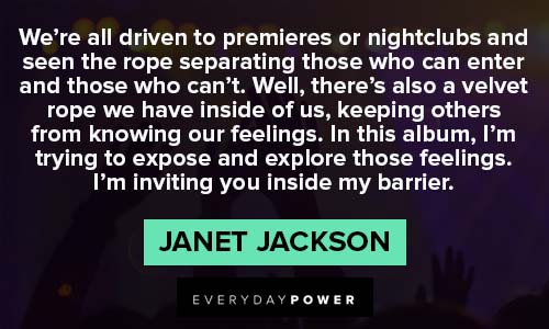 janet jackson quotes to expose and explore those feelings