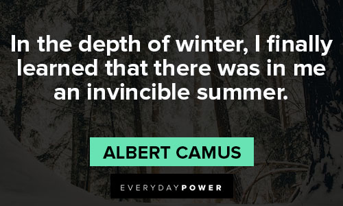 January quotes about in the depth of winter