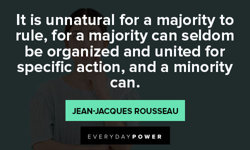 Jean-Jacques Rousseau quotes for majority to rule