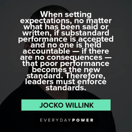 Jocko Willink quotes about expectation