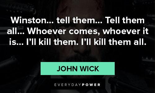 John Wick quotes about killing 