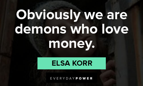 Jojo Rabbit quotes about obviously we are demons who love money