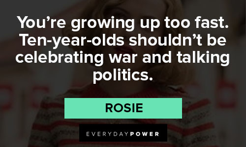 Jojo Rabbit quotes about you're growing up too fast