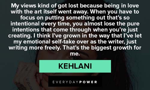 Kehlani quotes about being in love