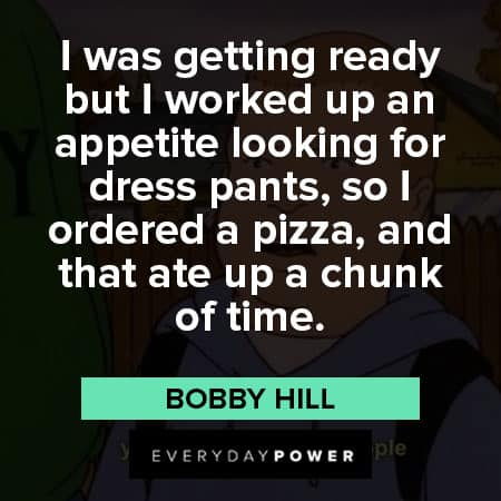 King of the Hill quotes about pizza