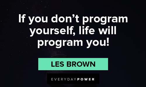 Les Brown - You don't get what you want in life. You get