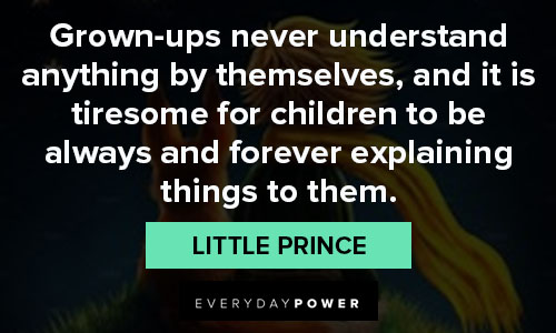 little Prince quotes about grown ups 