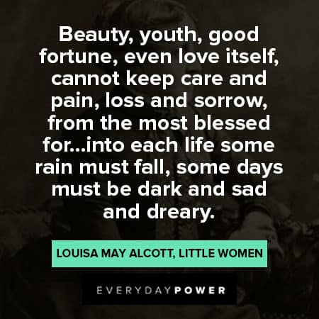 Little Women quotes about beauty, youth and good fortune