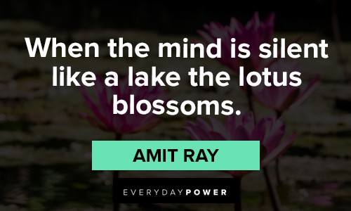 lotus flower quotes about when the mind is silent