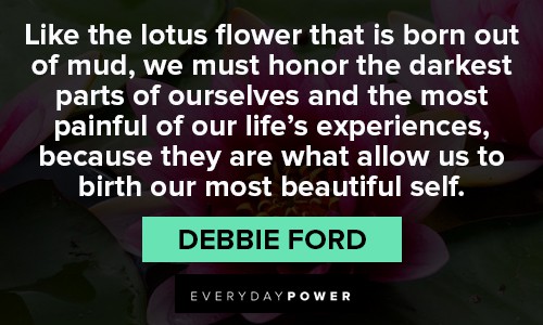 lotus flower quotes from Debbie Ford