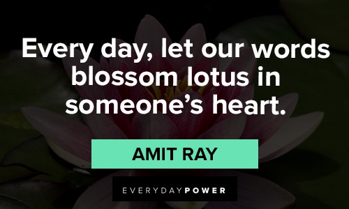 lotus flower quotes about our words blosom lotus