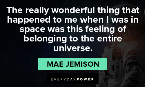 mae jemison quotes about the universe