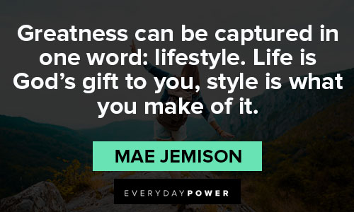 mae jemison quotes about lifestyle