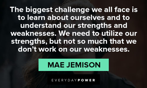 mae jemison quotes about the biggest challenge