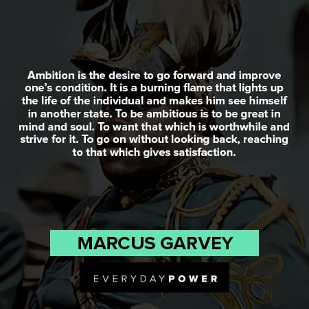 marcus garvey quotes about ambition