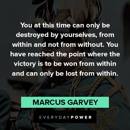 marcus garvey confidence quotes