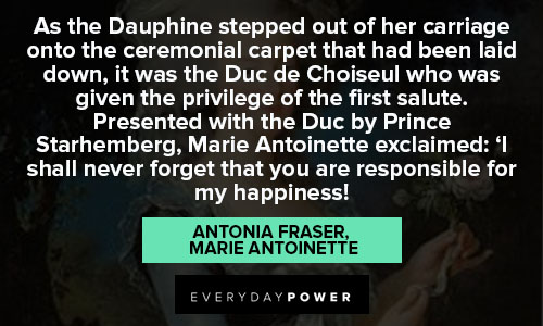 Marie Antoinette quotes about responsible for my happiness