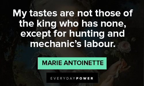 Marie Antoinette quotes about my tastes are not those of the king