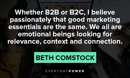 marketing quotes about b2b or bec